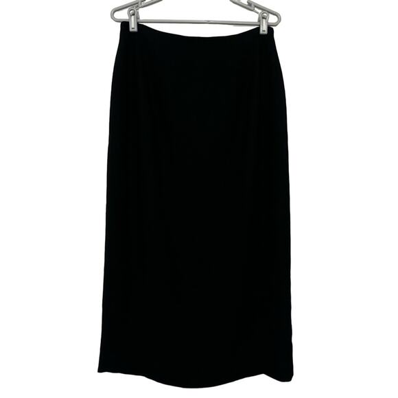 Vintage Jones New York Midi Black Skirt Womens Medium Classiccore Heritage - Picture 1 of 5